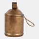 22632#6" 22 Oz Cinnamon Bell Candle, Gold