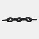 22633-01#24x5" Paper Mache Chain Link Object, Black