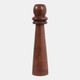 22638-03#12x3" Modern Totem Taper Holder, Brown