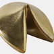 22661#5" Metal Fortune Cookie, Gold