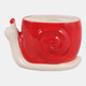 80465#8" Red Snail Citro Strawberry, Candle