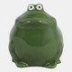 80466#6" Dark Green Frog Citro Sea Salt, Candle