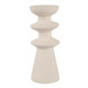 EV22747-01#10" Knoxley Small Ceramic Candleholder, White