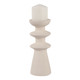 EV22747-01#10" Knoxley Small Ceramic Candleholder, White