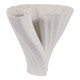 EV22749-01#9" Spire Short And Wide 3d Printed Vase, White