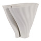 EV22749-01#9" Spire Short And Wide 3d Printed Vase, White