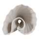 EV22749-01#9" Spire Short And Wide 3d Printed Vase, White