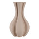 EV22752-01#12" Pinna Small 3d Printed Vase, Cream