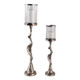 EV22761#S/2 21/30" Tamaha Silver Branch Candle Holders