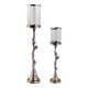 EV22761#S/2 21/30" Tamaha Silver Branch Candle Holders