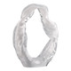 EV22766#10" Sidon Small White Glass Sculpture
