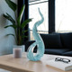 EV22770#18" Kanah Teal Glass Sculpture