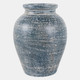 18251-06#Terracotta, 10" Traditional Jug, Blue/white