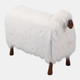 22781-03#44x33" Faux Fur Sheep, White/brown