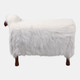 22781-03#44x33" Faux Fur Sheep, White/brown