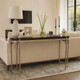 EV22785#54" Cando Black Quartz Top Console Table