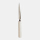 22840-03#9" Letter Opener Ridged Resin Handle, Ivory
