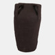21498-03#20x12" Paper Mache Handle Vase, Dark Brown