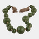 22174-01#60" Terracotta Varied Size Bead Garland, Green