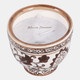 80297-02#4", 6oz Bowl Chinoiserie Candle, Brown/white