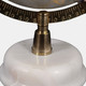 22886-02#10x7" Globe On Marble Base, White/gold