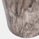 22915-01#30x9" Marbled Enamel Floor Vase, Tan/black