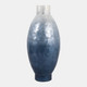 22939-01#20x9" Ombre Capiz Vase, Ivory/blue