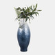 22939-02#24x10" Ombre Capiz Vase, Ivory/blue