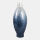 22939-02#24x10" Ombre Capiz Vase, Ivory/blue