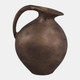 22969-02#15x11" Rustic Metal Jug Vase, Bronze