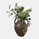 22969-02#15x11" Rustic Metal Jug Vase, Bronze