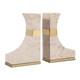 EV22956#6" Collassa Travertine Bookends3, Tan