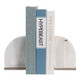 EV22957#6" Monnar Selenite Bookends, Wht