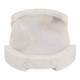EV22959#15x9" Tinley Alabaster And Marble Tray, Wht