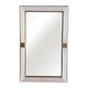EV22964#17x11" Ascend Alabaster And Metal Wall Mirror Tray