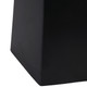 EV22966#23" Noir Panda Stone And Metal Accent Table, Blk/w