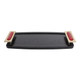 EV22980#17x8" Chauncey Black And Red Tray