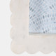 22984#4x6" Scalloped Marble Frame, White