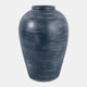 22986-01#15x10" Terracotta Vase, Blue
