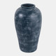 22986-02#20x11" Terracotta Vase, Blue