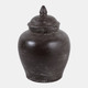 22989-01#12x8" Terracotta Jar, Rustic Brown