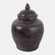 22989-01#12x8" Terracotta Jar, Rustic Brown