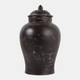 22989-02#15x9" Terracotta Jar, Rustic Brown
