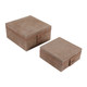 EV23005#S/2 7/9" Gilboa Tan Suede Boxes