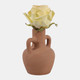 23023-01#6x4" Terracotta Boho Bud Vase, Natural