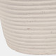 23030-04#28x13" Paper Mache Ribbed Vase, Ivory