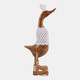 23042#20x6" Teakwood Winter Duck, Natural/white