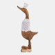 23042#20x6" Teakwood Winter Duck, Natural/white