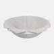 23055#12" Flower Shaped Marble Bowl, White