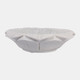 23055#12" Flower Shaped Marble Bowl, White
